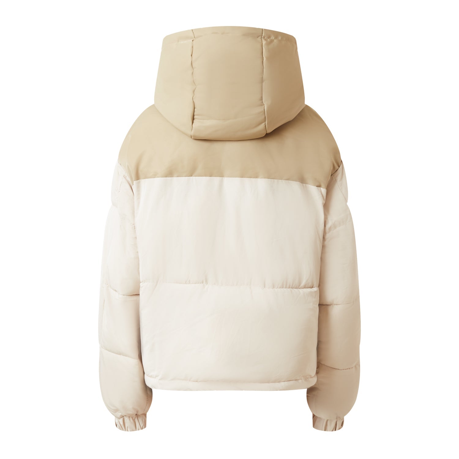 Sixth June - Doudoune courte bi matière Beige