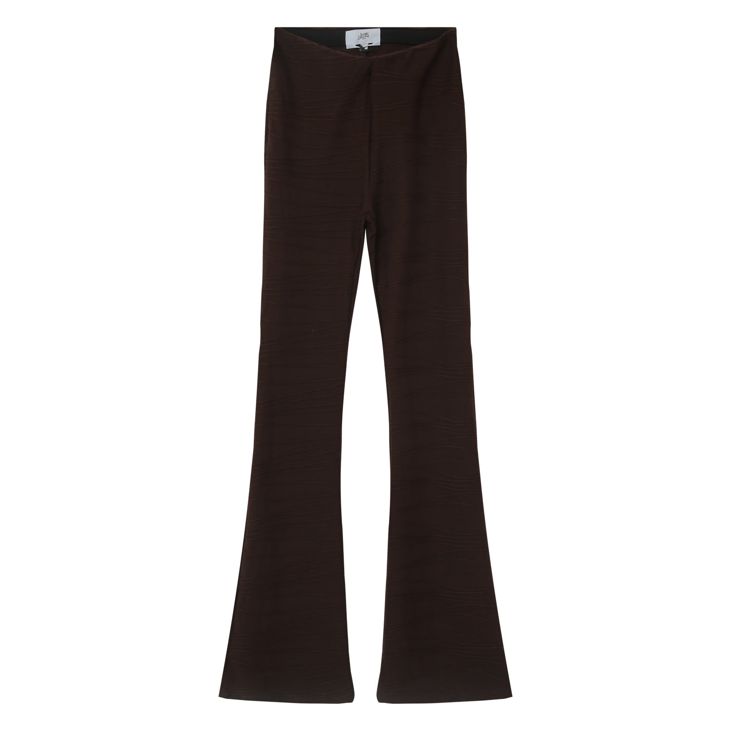 Sixth June - Pantalon texturé évasé Marron foncé