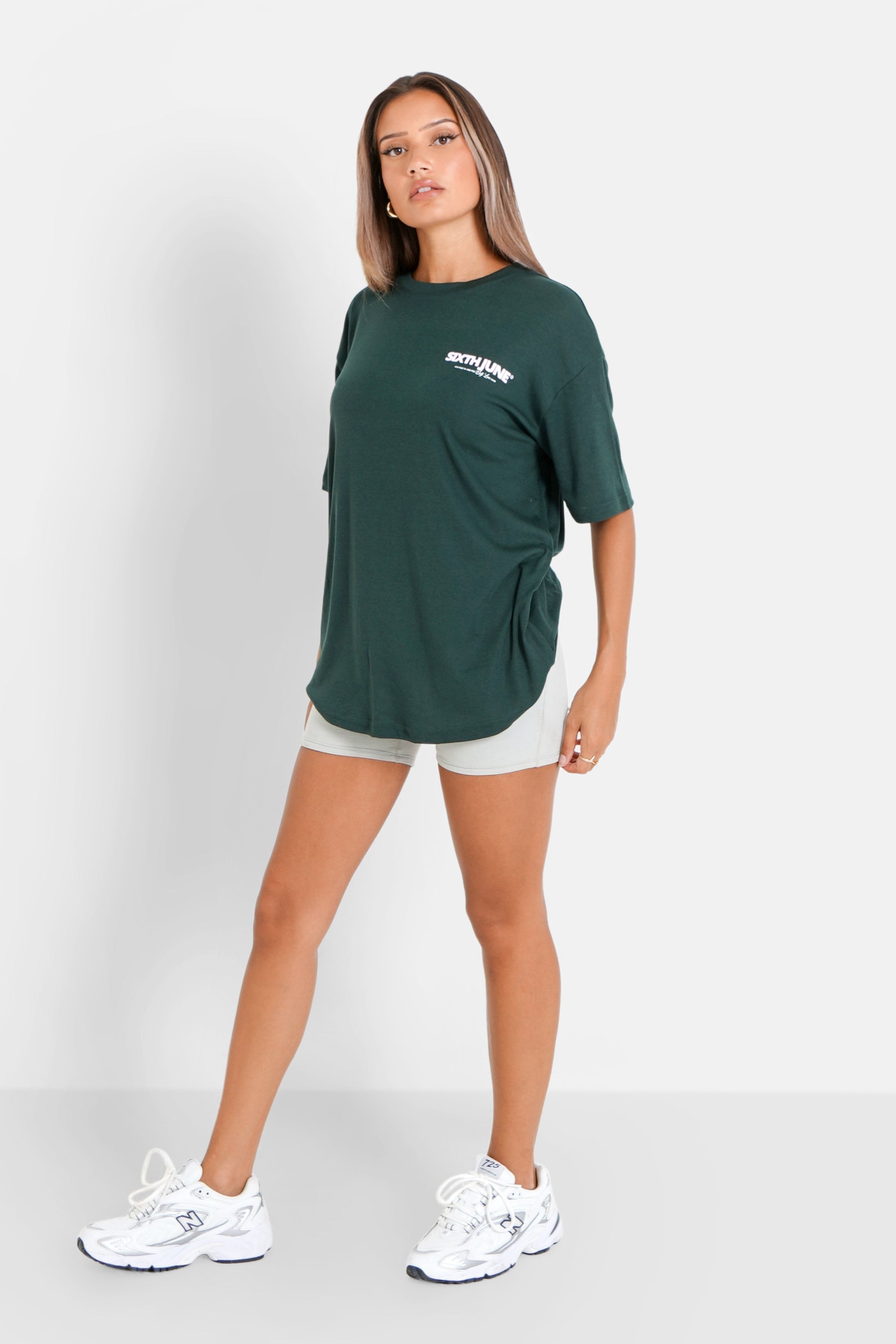 Printed logo t-shirt Green