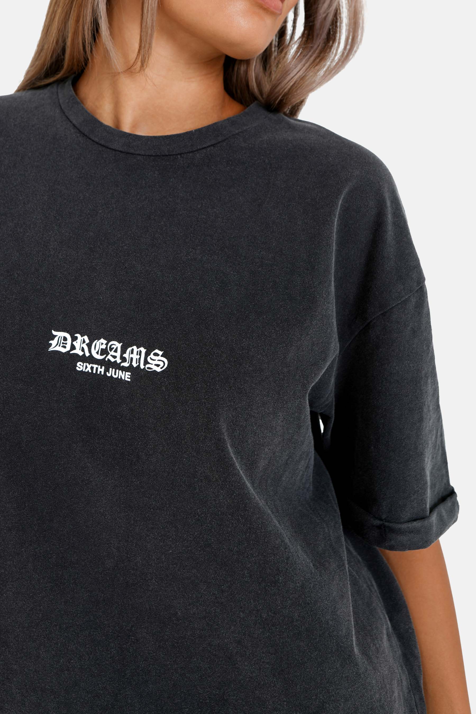 Sixth June - T-shirt dos imprimé Gris