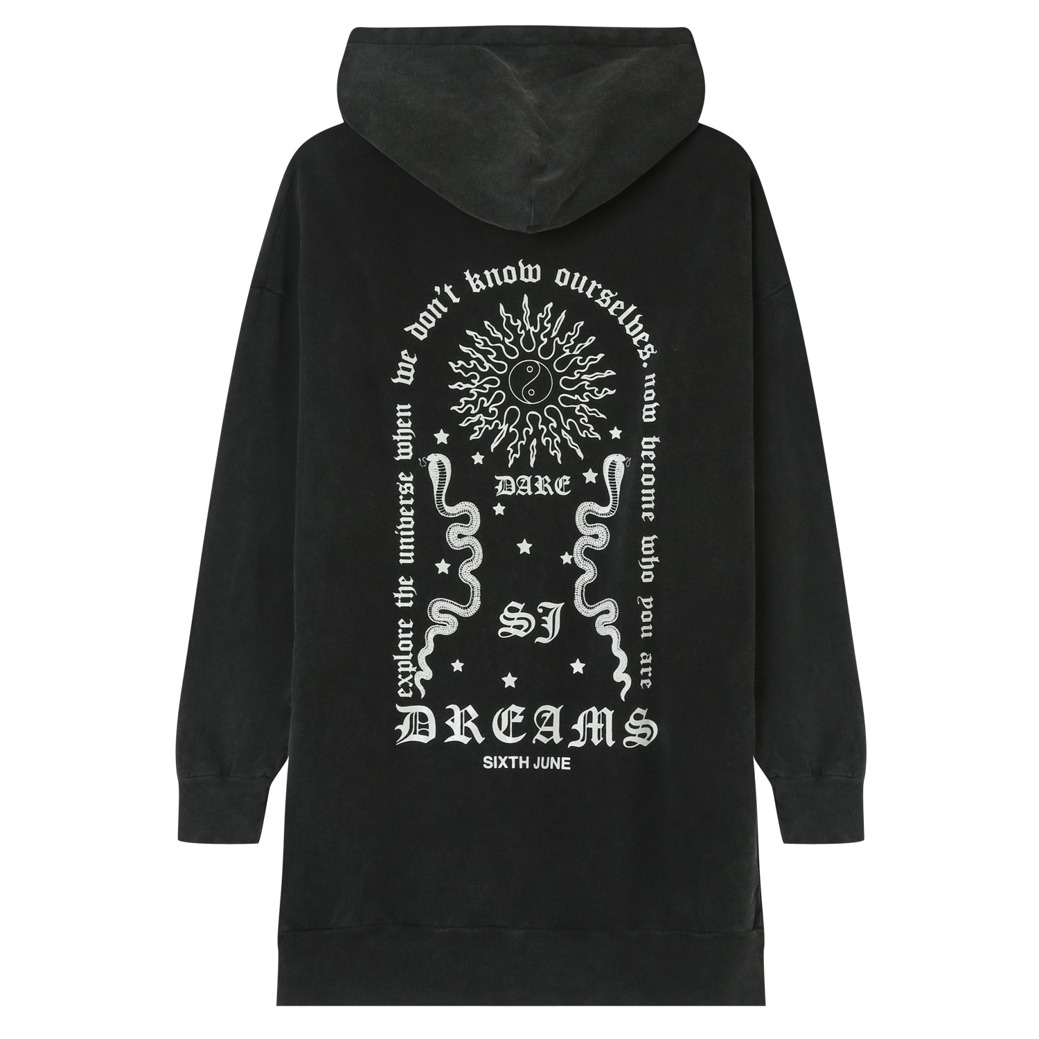 Sixth June - Robe capuche dreams Gris foncé