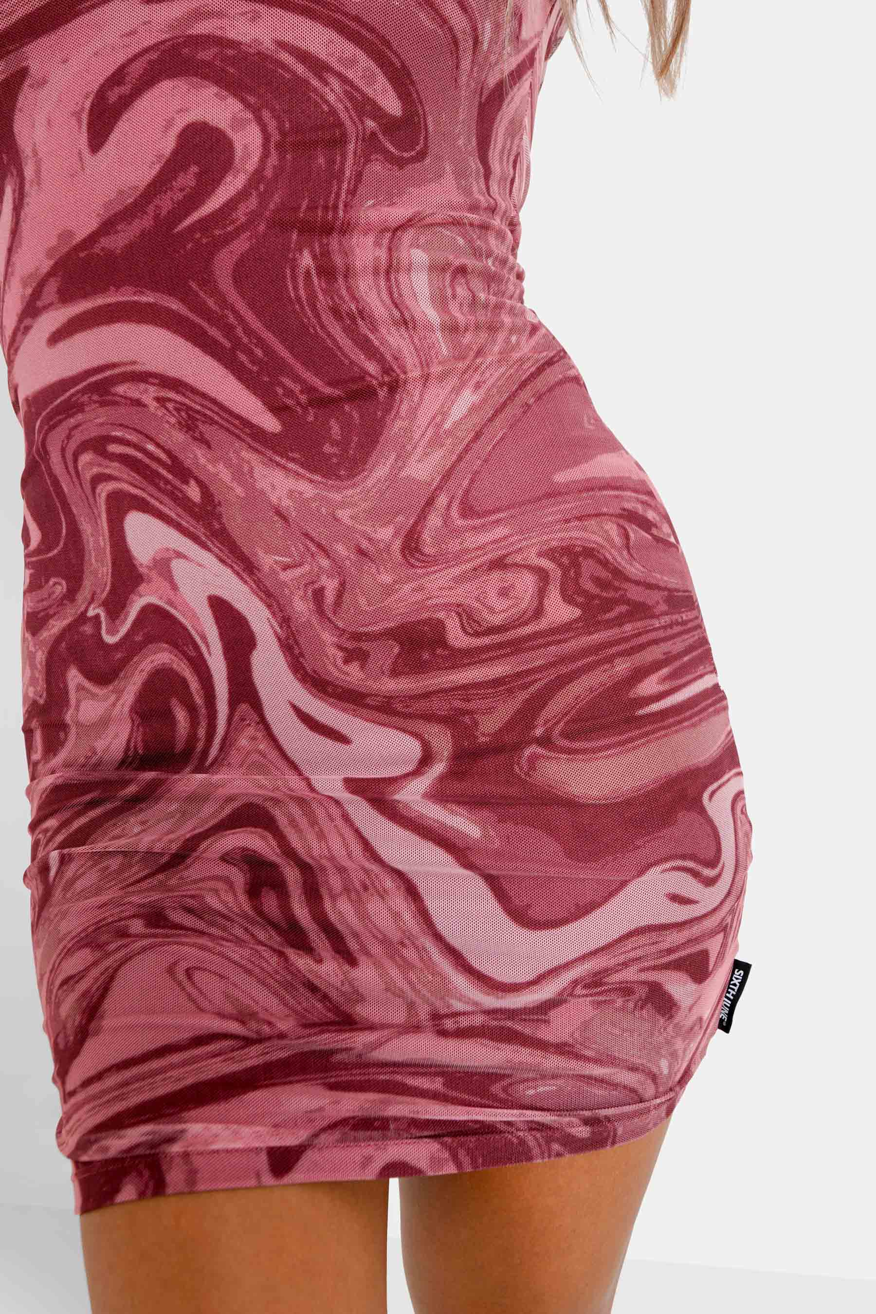 Sixth June - Robe mesh encre Rose