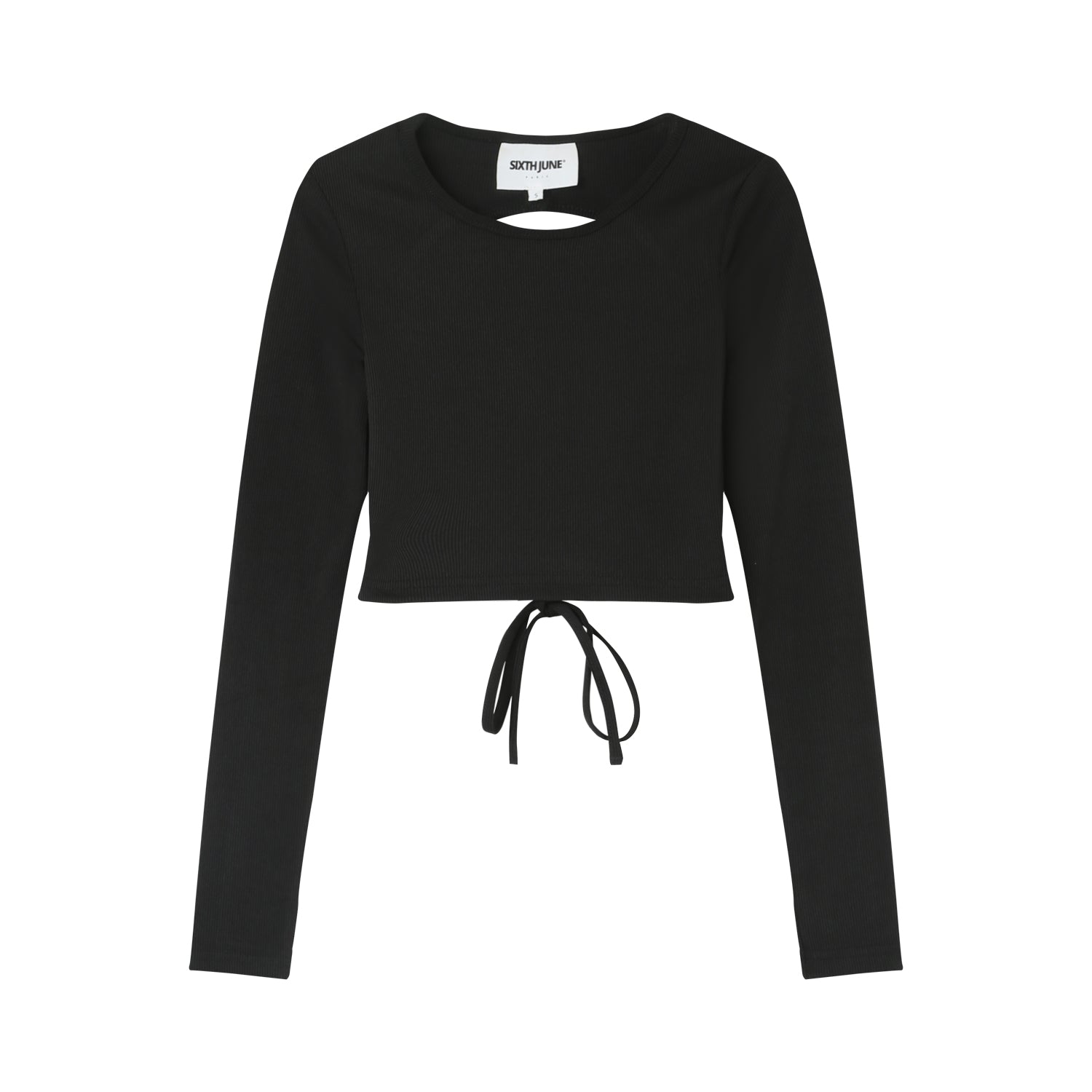 Sixth June - Top manches longues ouverture dos Noir