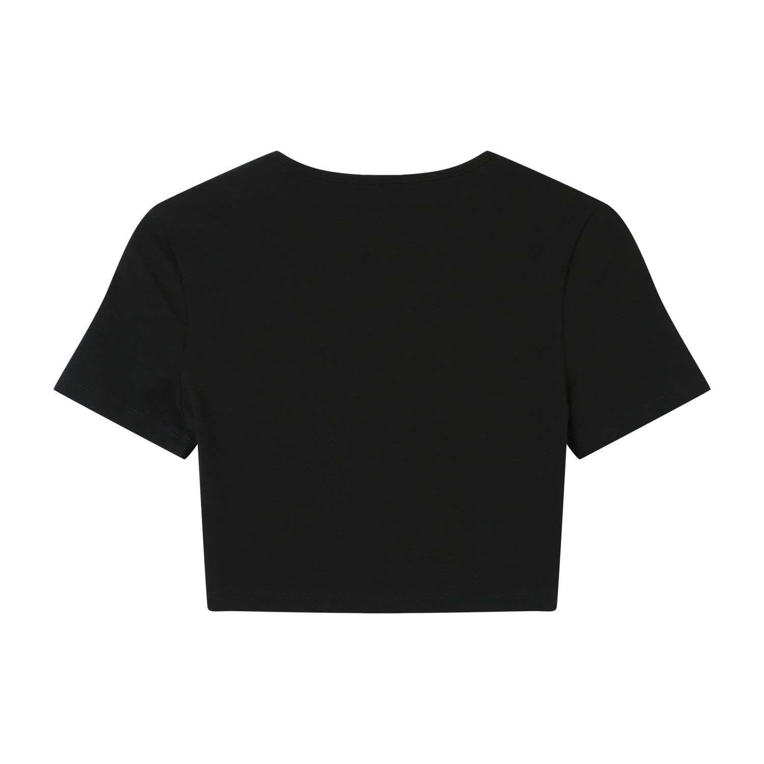 Top coeur brodé Noir