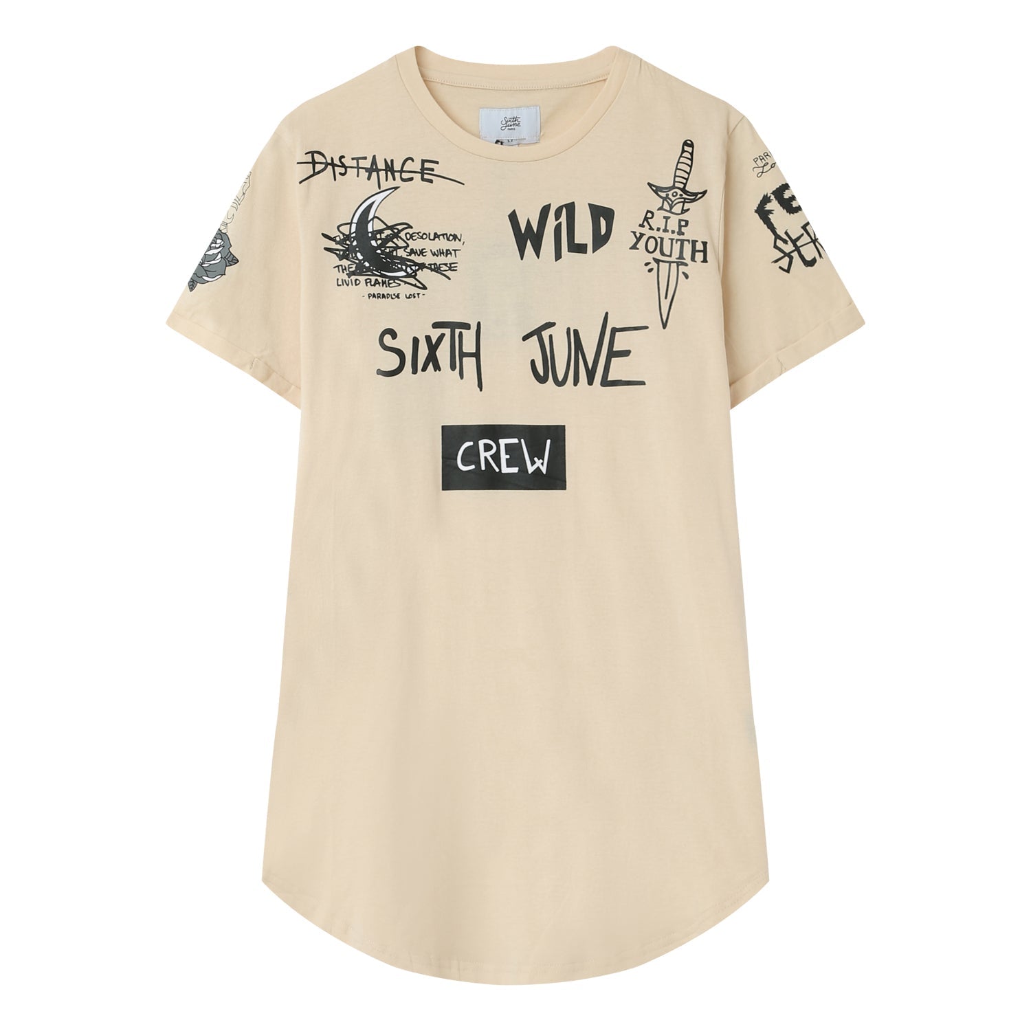 Sixth June - T-shirt crew Beige