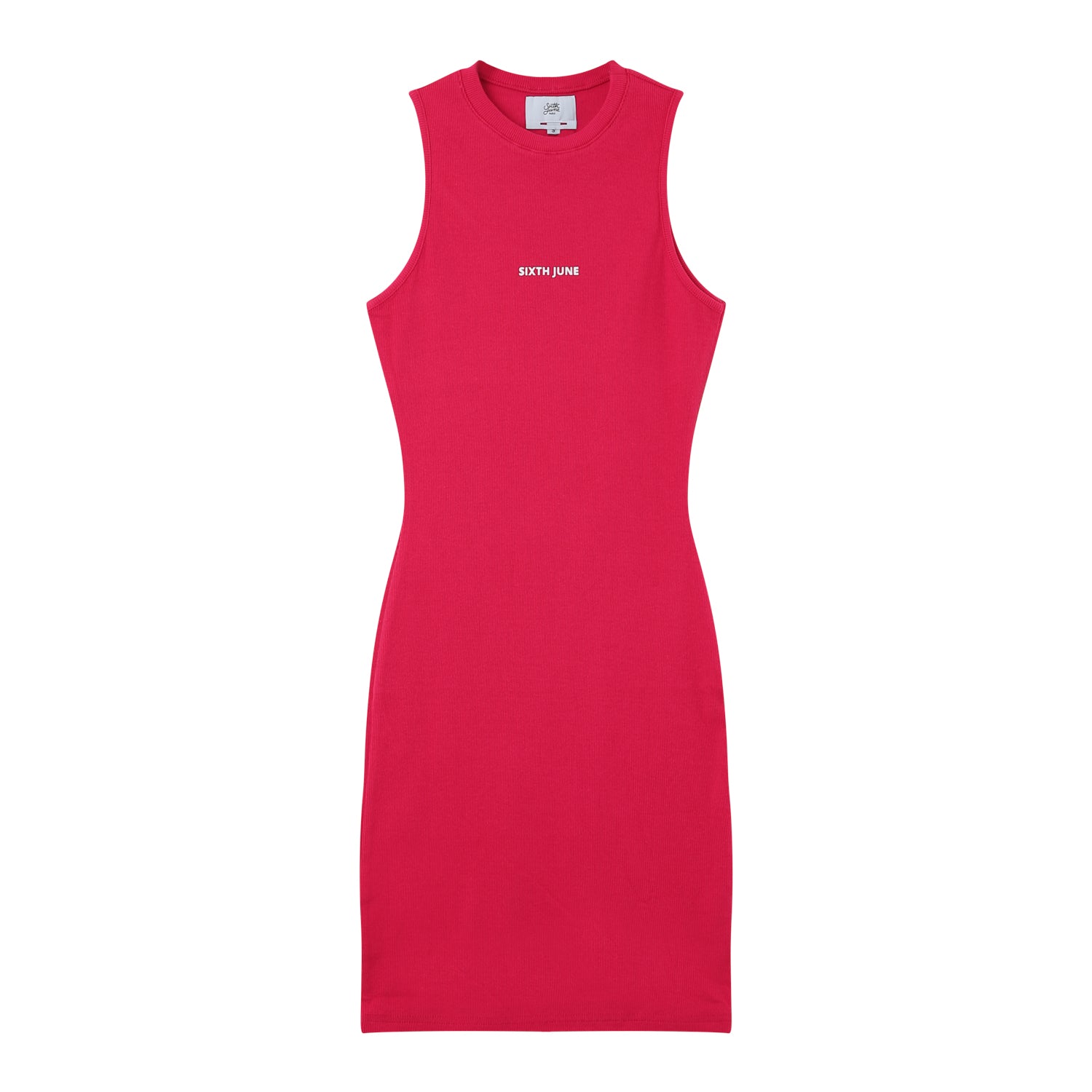 RIBBED logo mini w/s dress