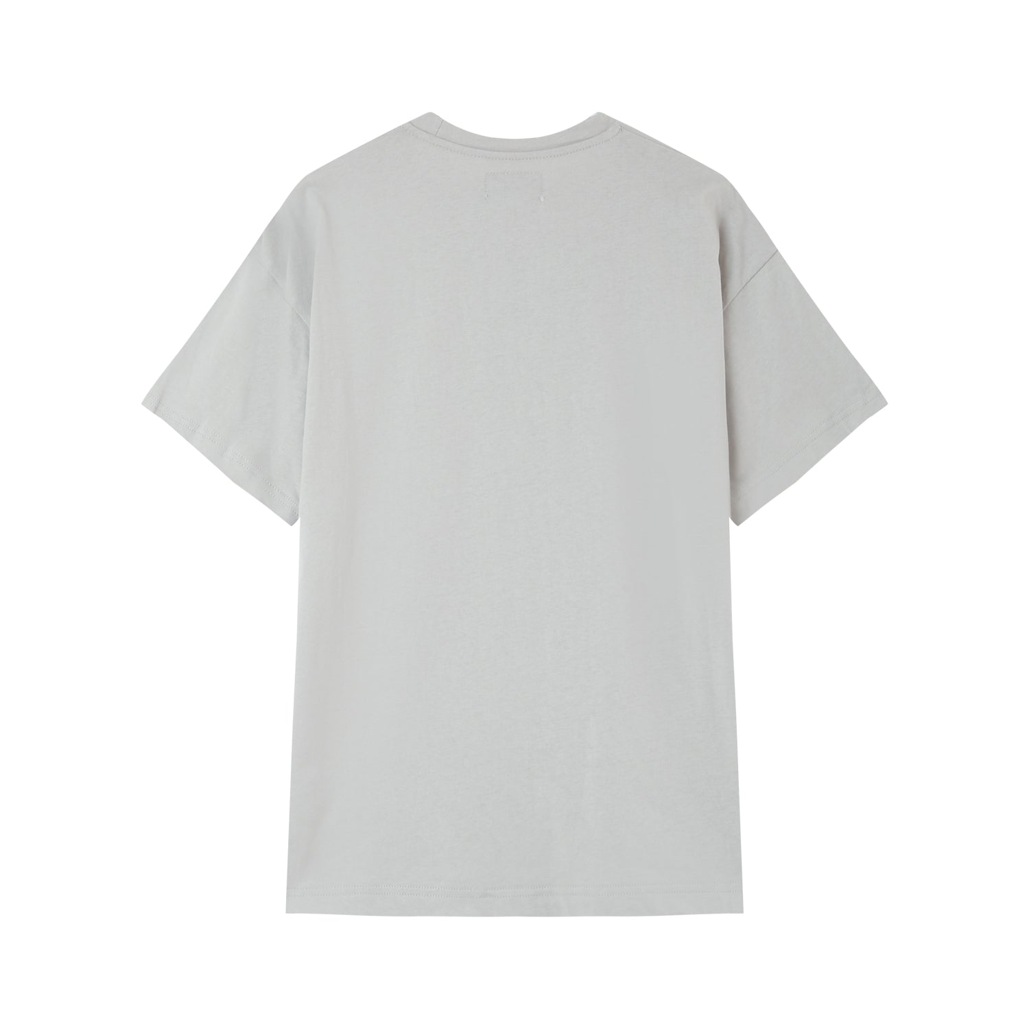 T-Shirt mit besticktem Herz in Grau