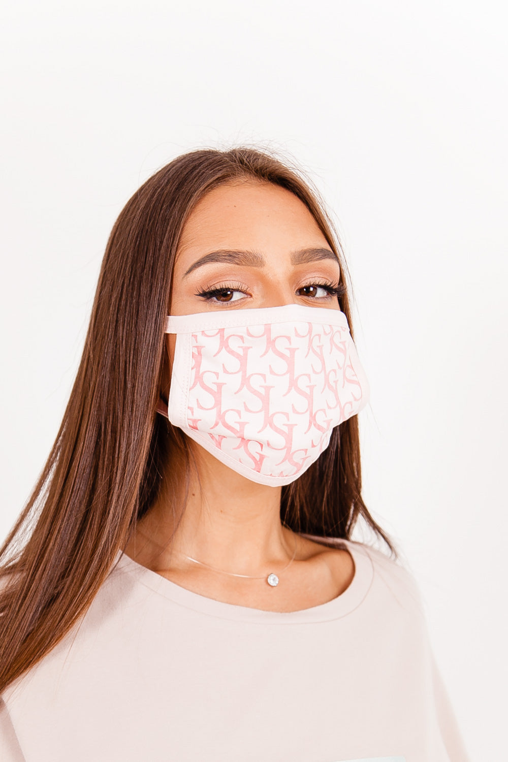 Sixth June - Masque monogramme SJ rose