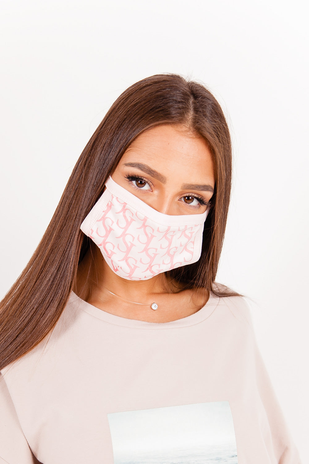 Sixth June - Masque monogramme SJ rose