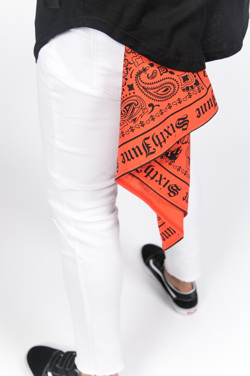 Sixth June - Bandana imprimé orange