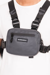 BumBumBag - Mini sac poitrine réfléchissant logo noir