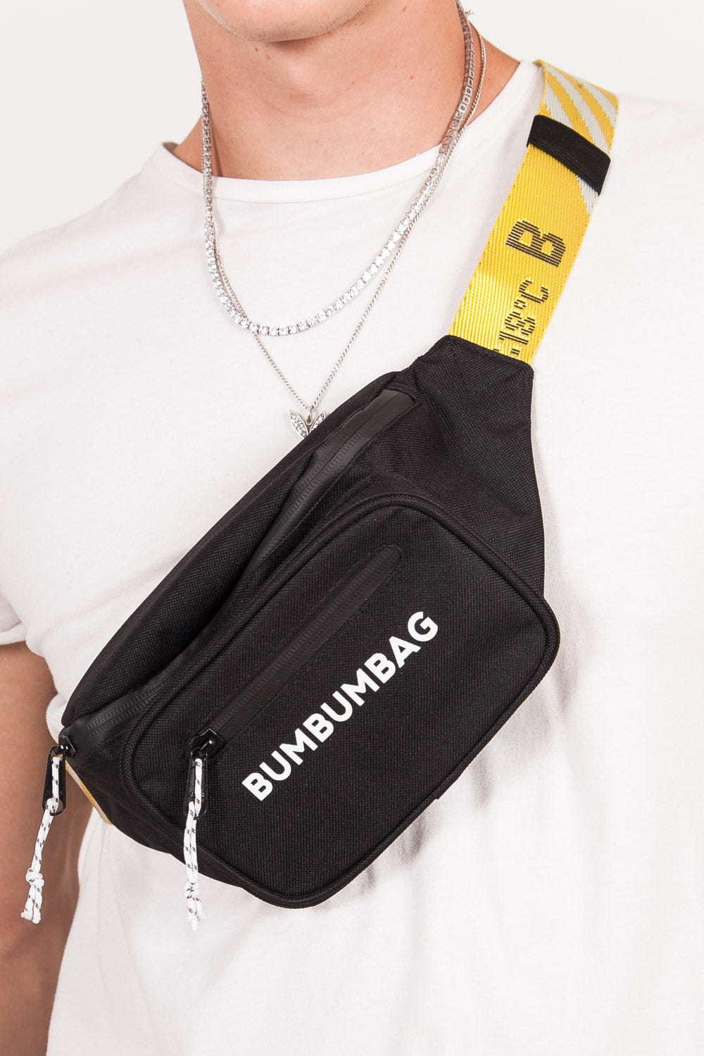 BumBumBag - Sac banane ceinture coloré noir jaune