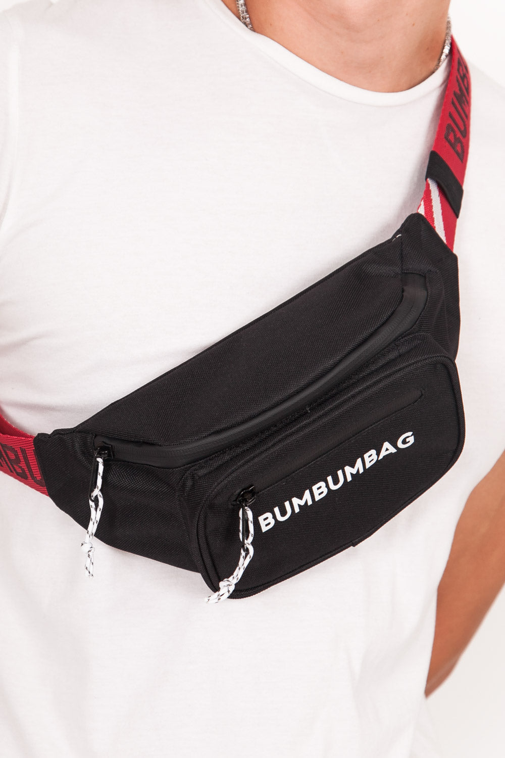 BumBumBag - Sac banane ceinture coloré noir rouge