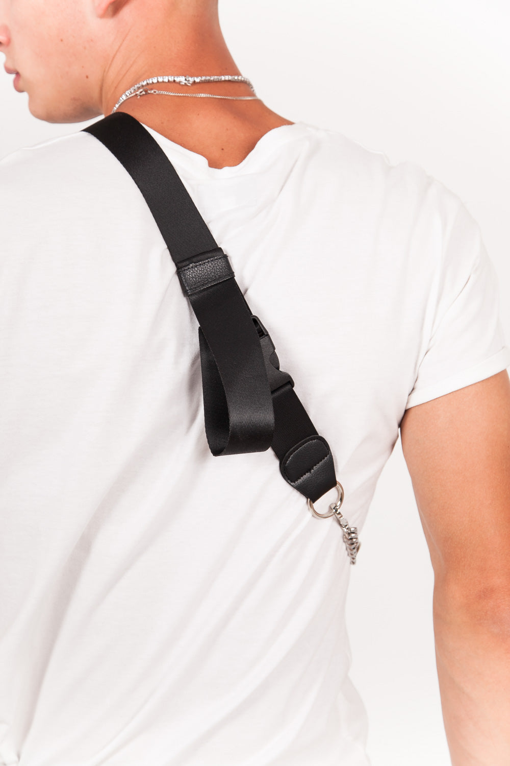 BumBumBag - Sac banane simili cuir logo noir