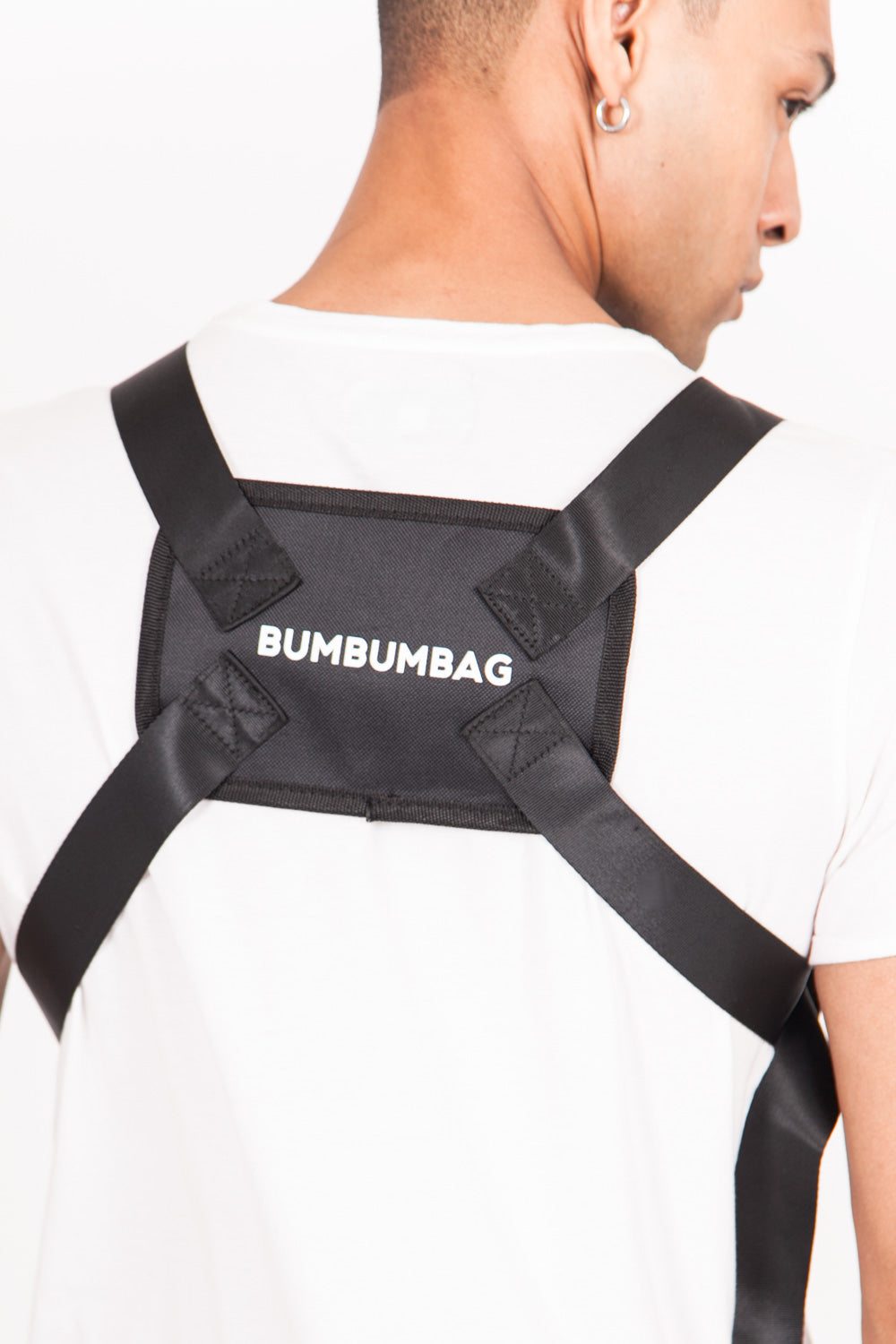 BumBumBag - Mini sac poitrine logo noir
