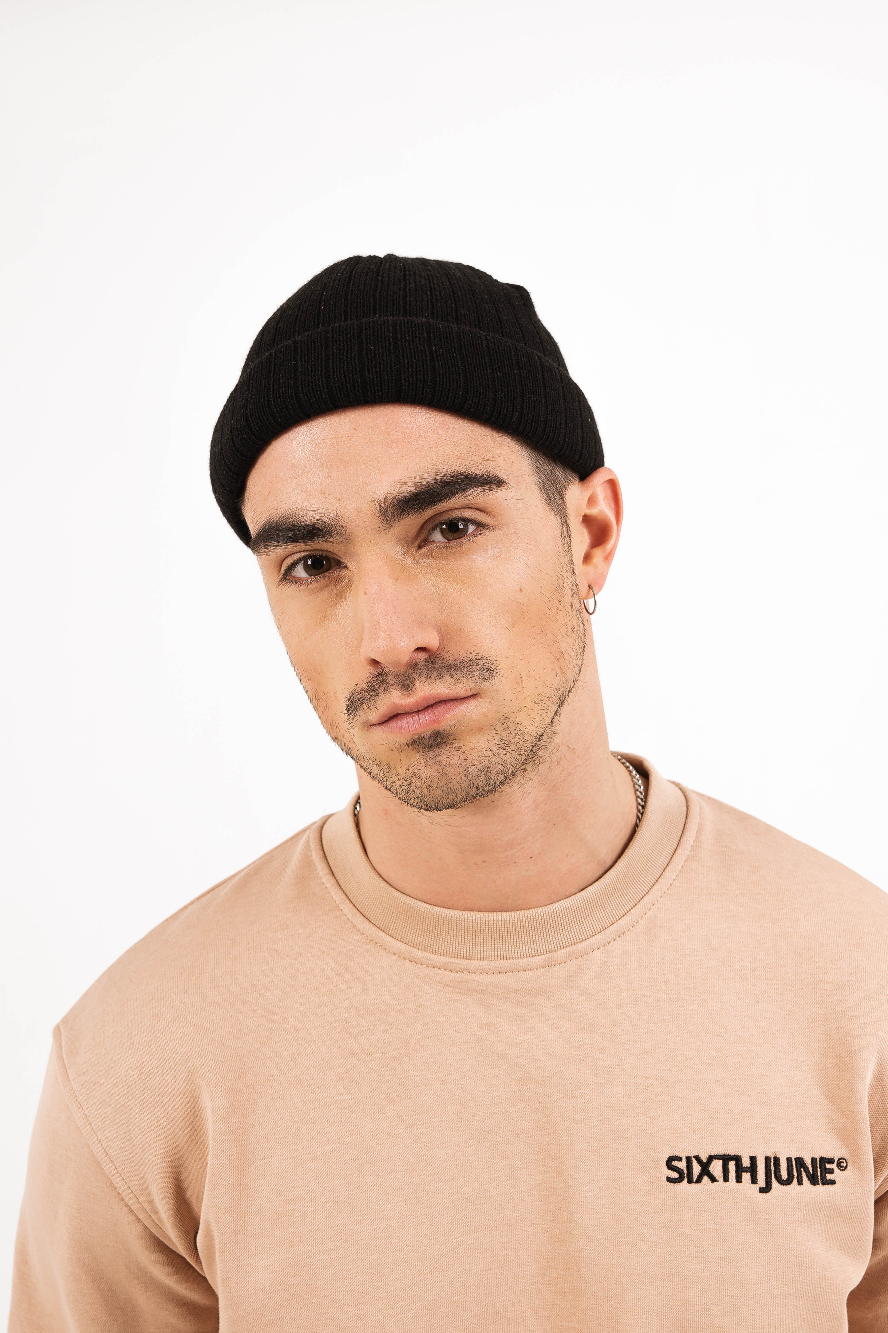 Sixth June - Bonnet fisherman côtelé Noir