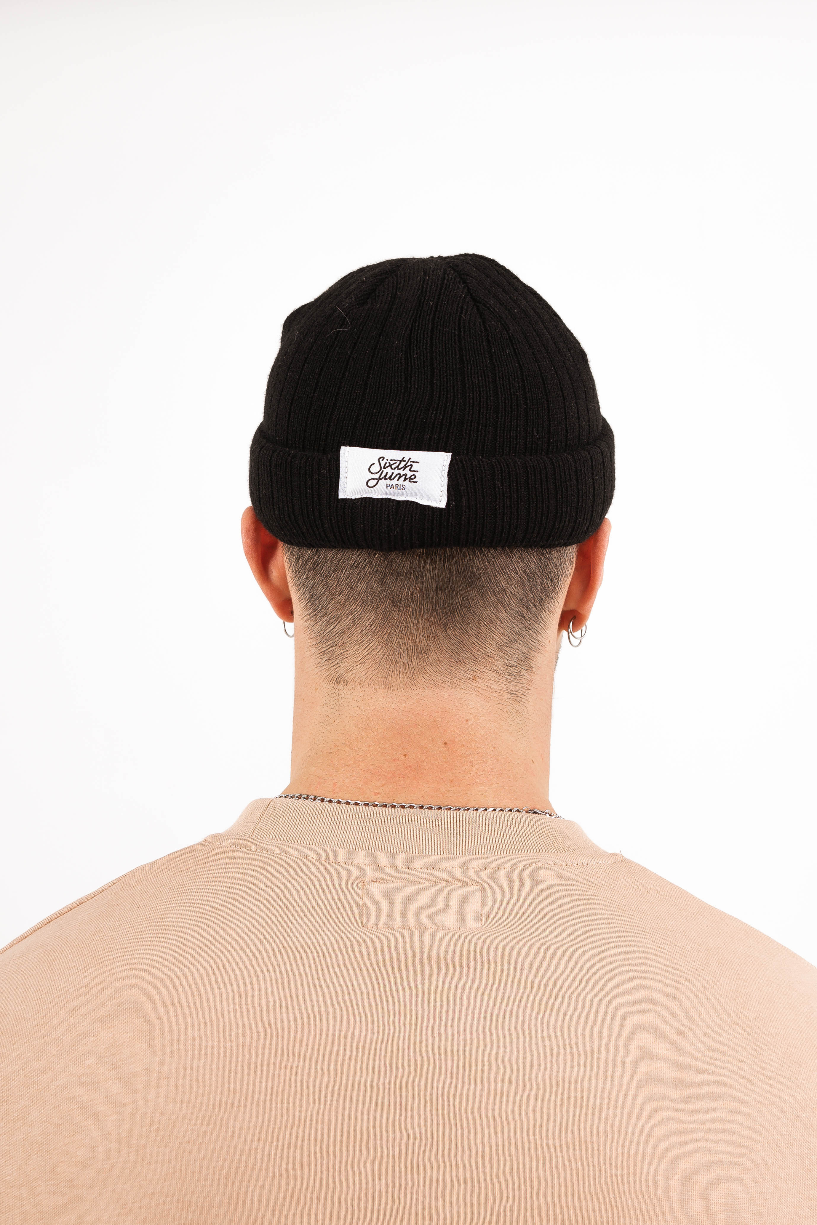 Sixth June - Bonnet fisherman côtelé Noir