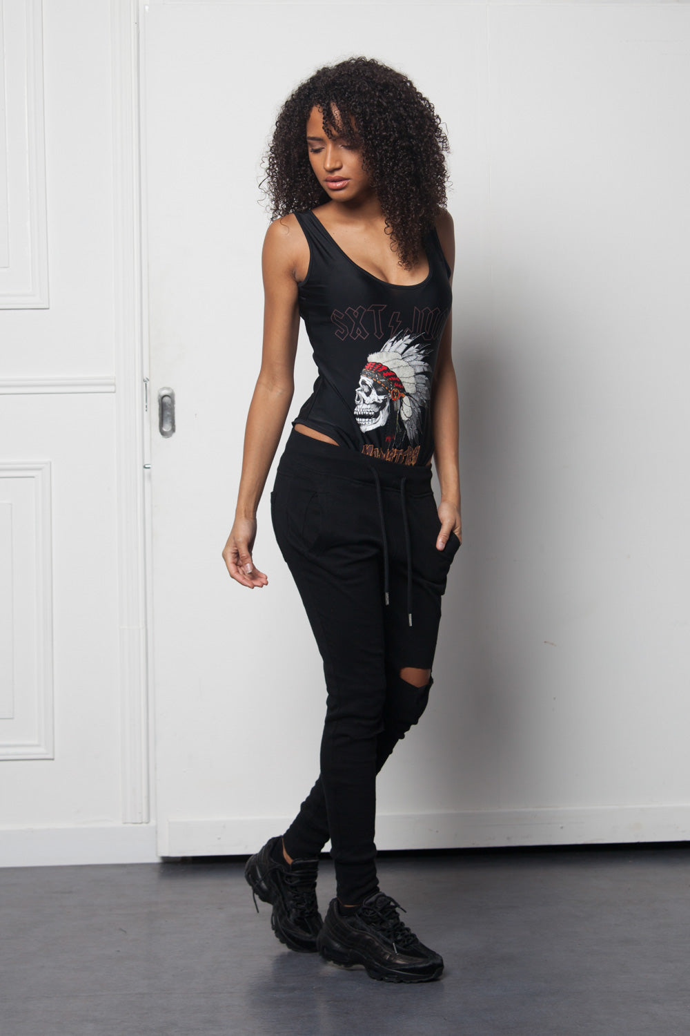 Sixth June - Bodysuit indian Monsters Women black W2640VBO