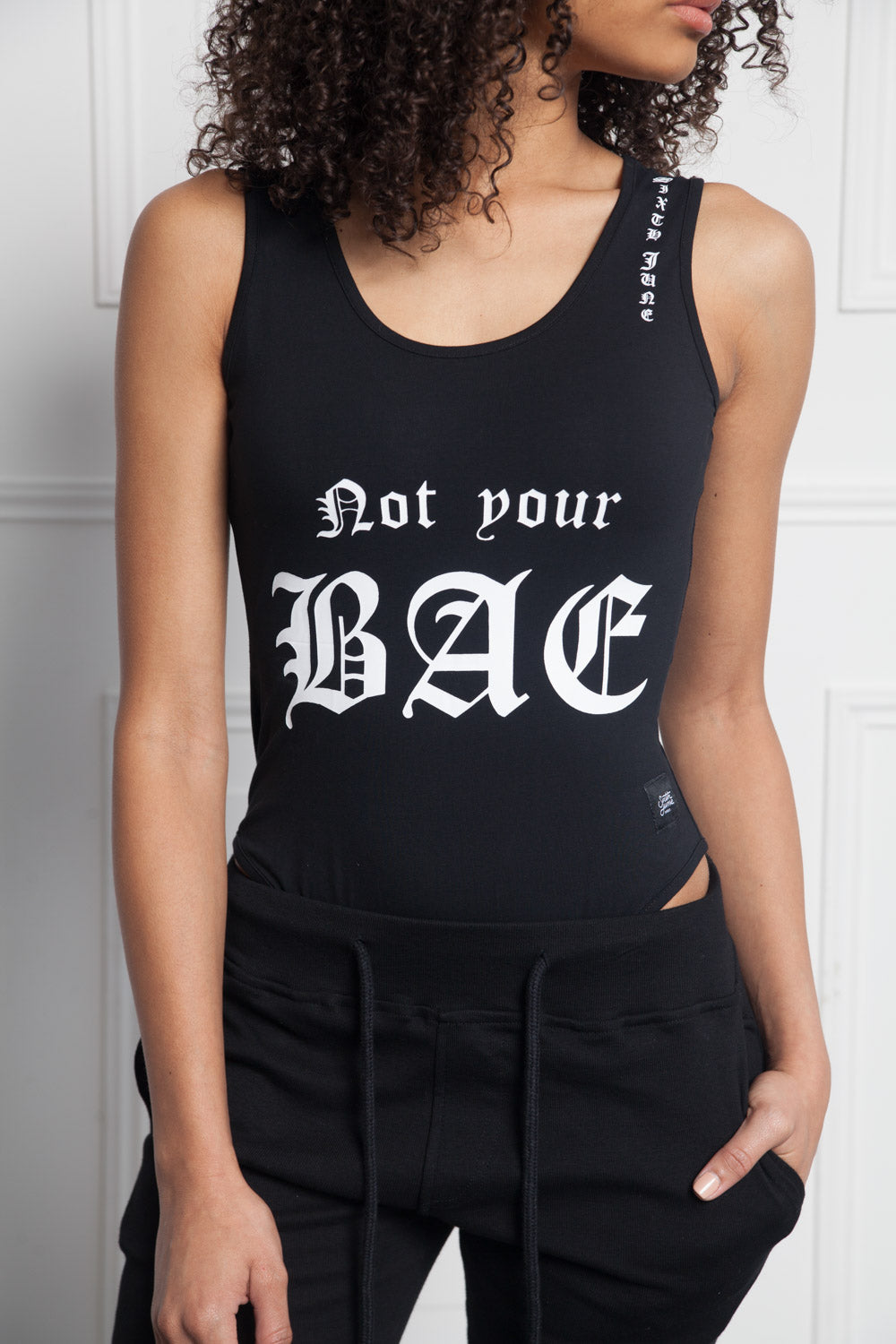 Sixth June - Bodysuit Not your BAE black W2650VBO
