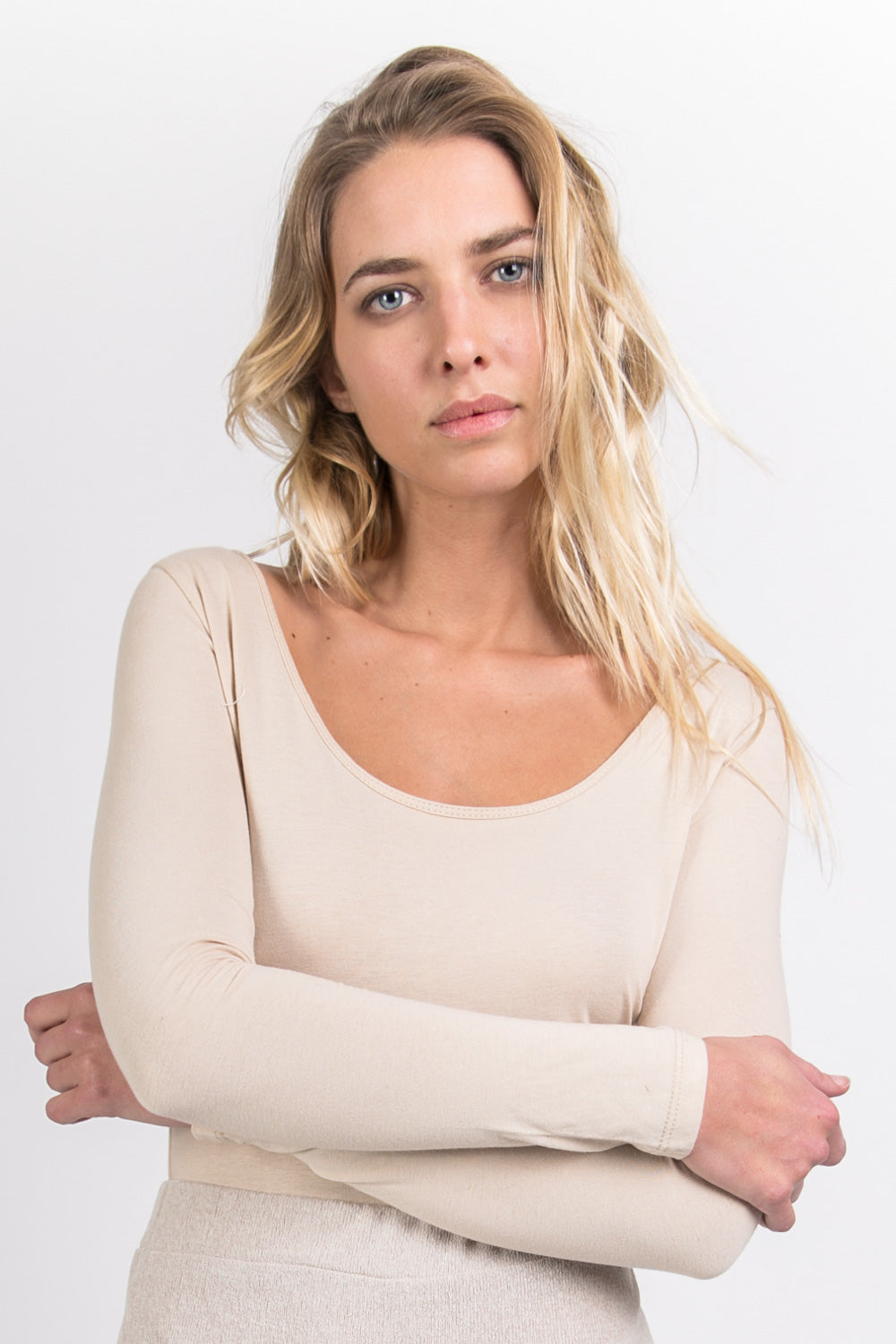 Sixth June - Body manches longues beige