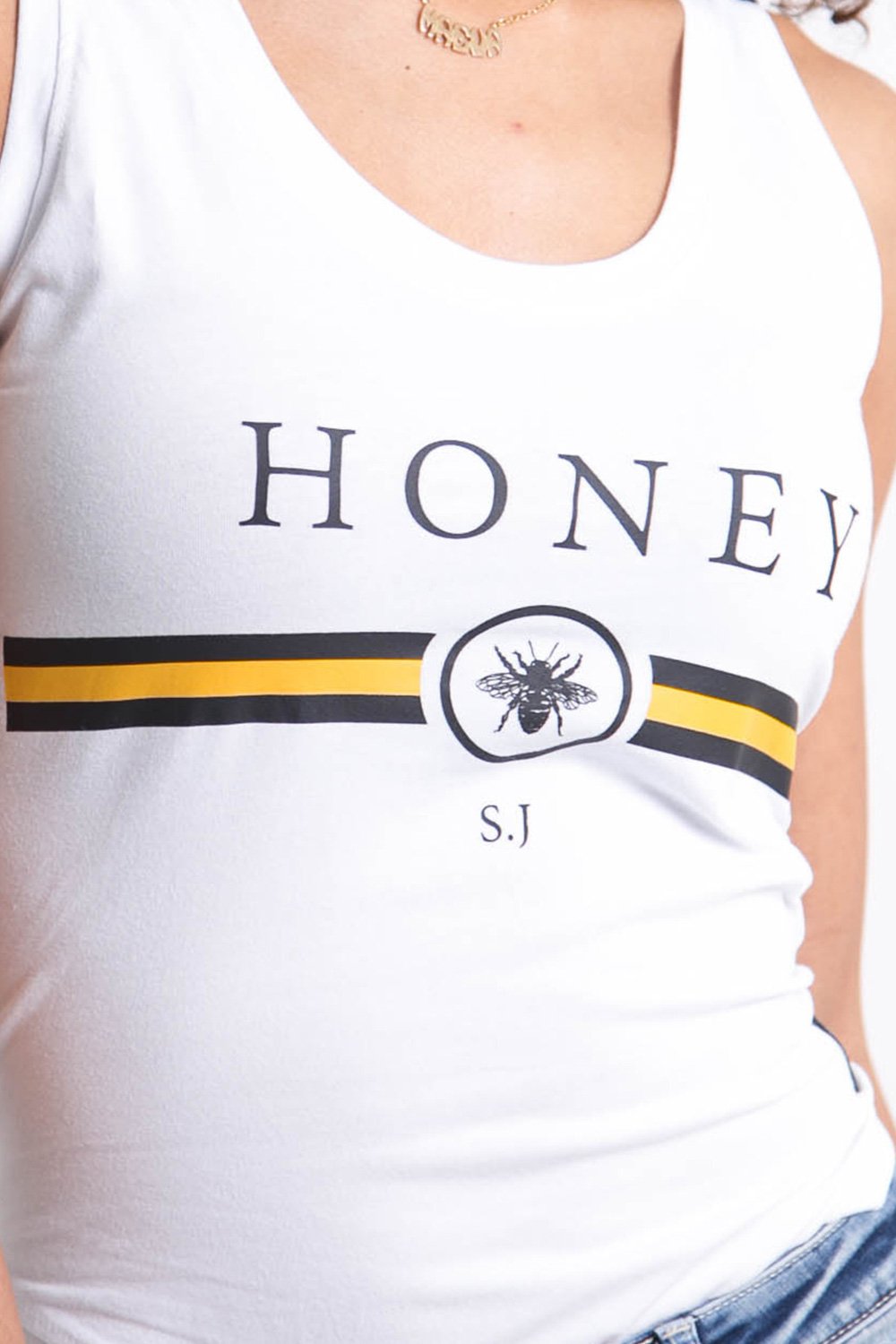 Strip Honey Body White