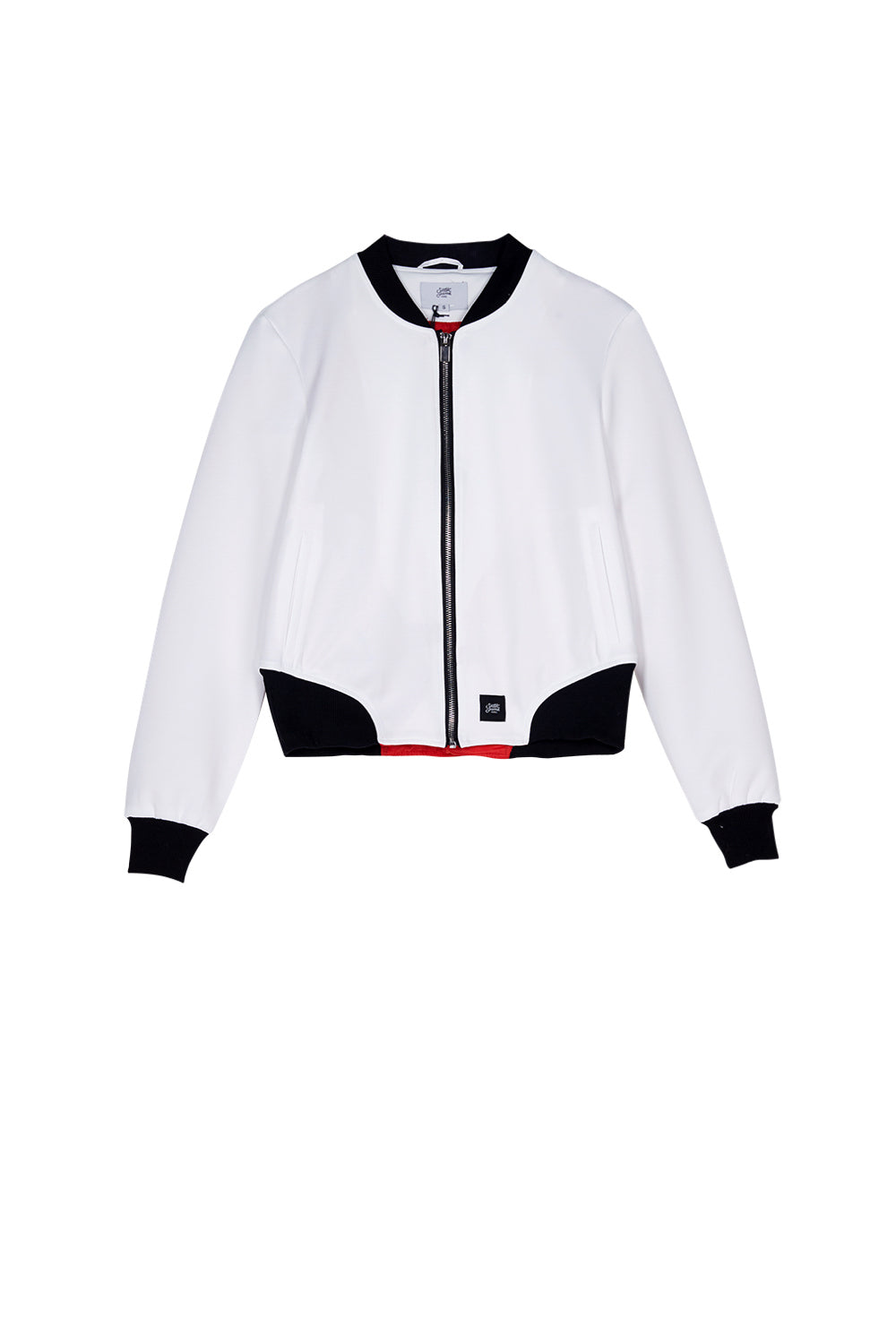 Sixth June - Veste Bad Gal broderie roses blanc