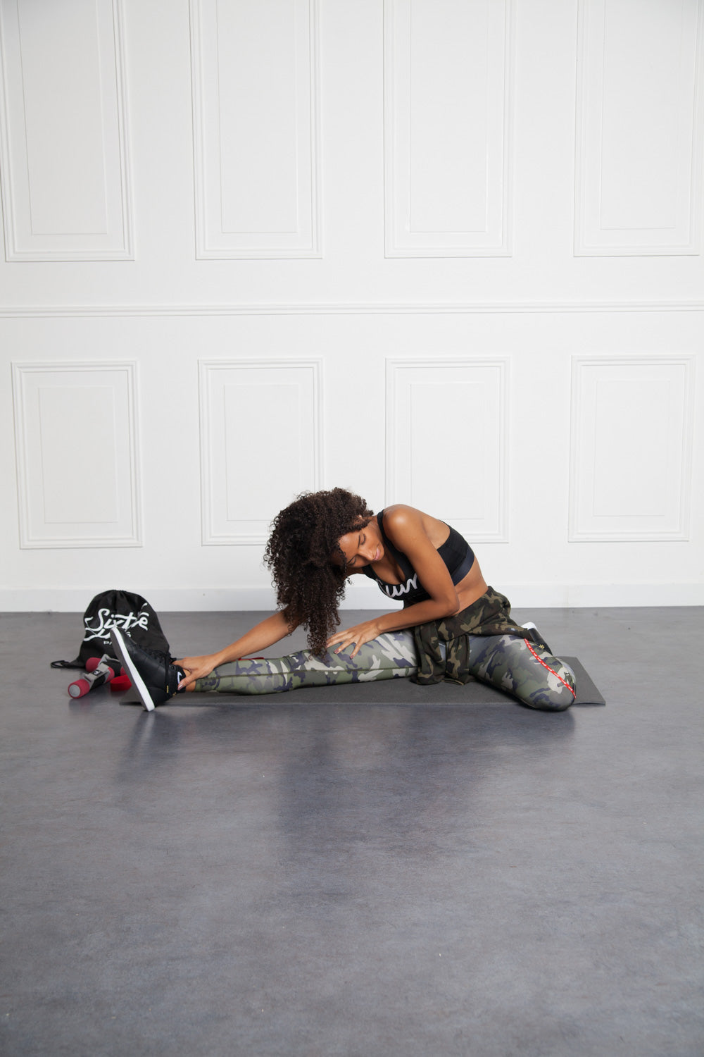 Sixth June - Brassière logo Sport noir W2397WTO