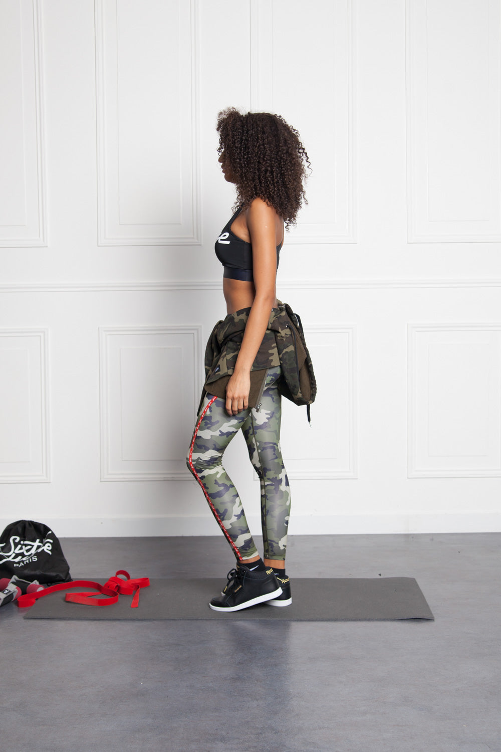 Sixth June - Brassière logo Sport noir W2397WTO