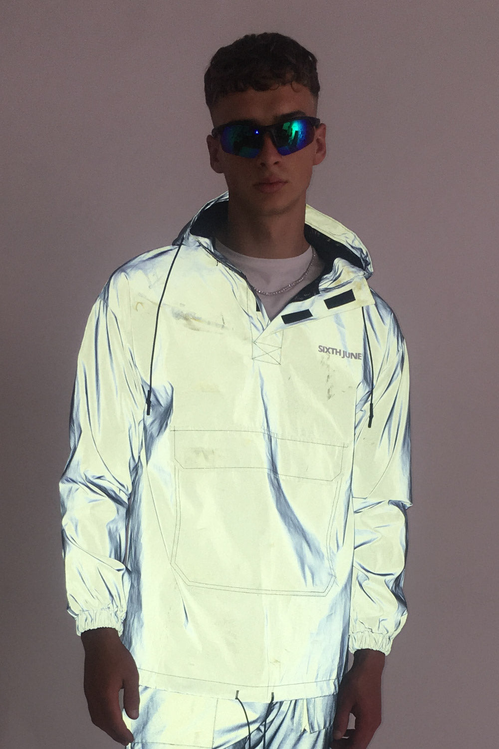 Sixth June - Coupe vent réfléchissant logo noir