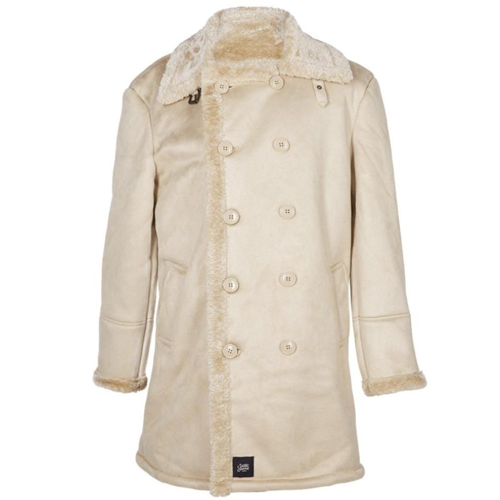 Sixth June - Caban fourrure suede beige