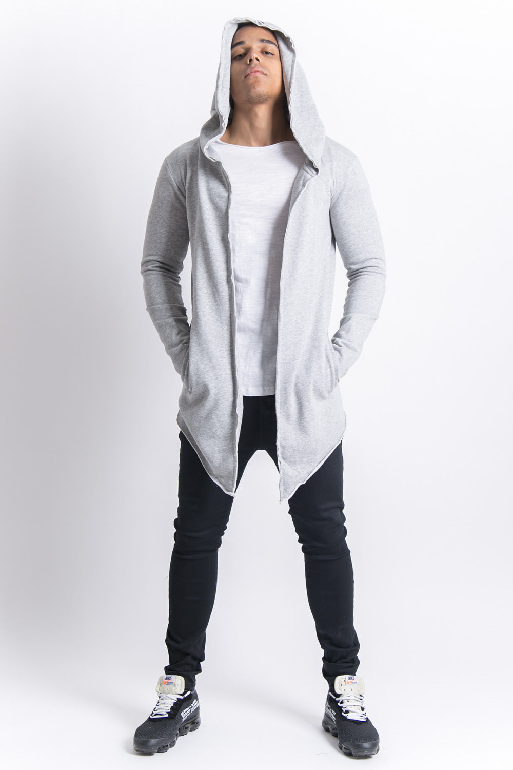 Sixth June - Cape longue capuche gris