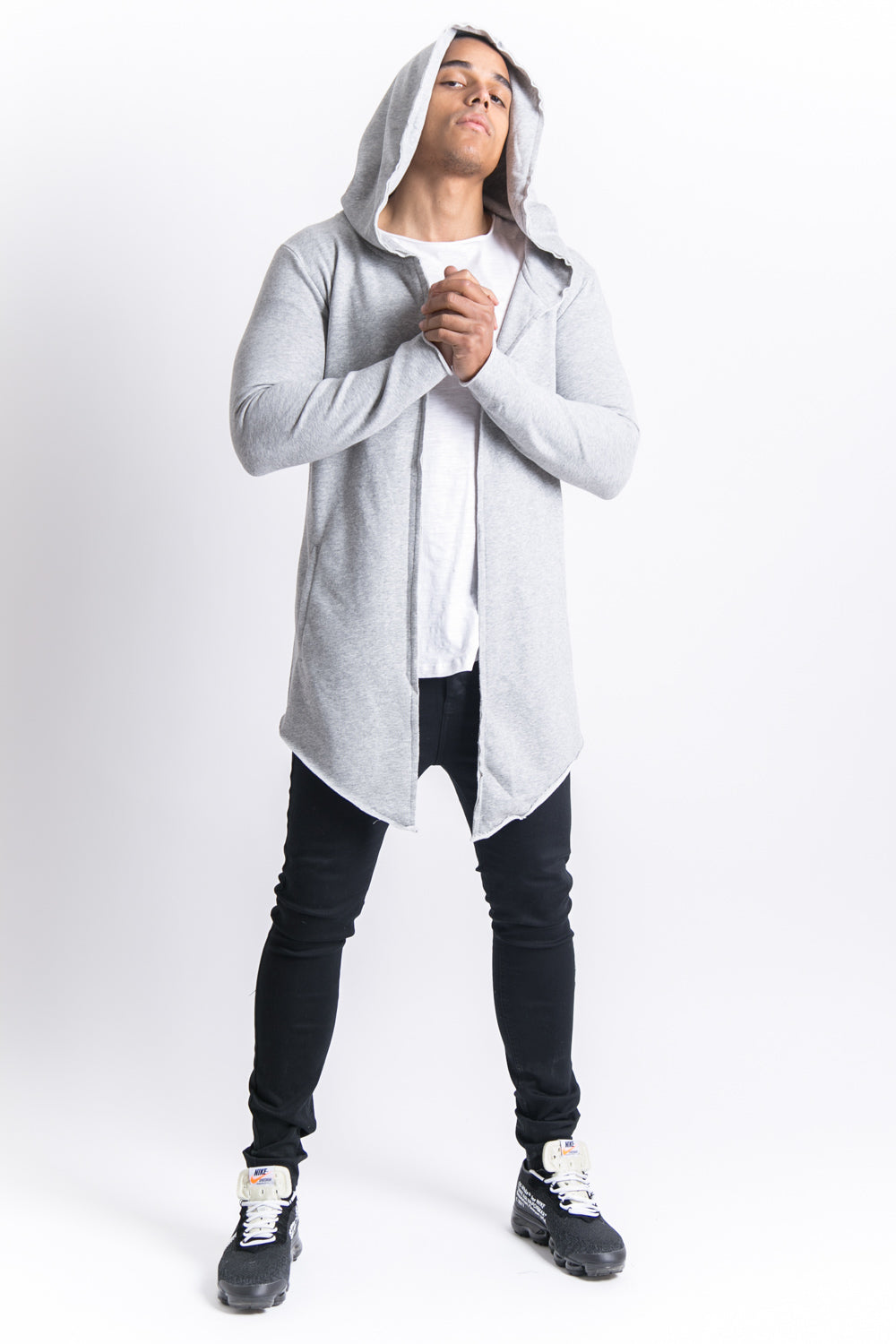 Sixth June - Cape longue capuche gris