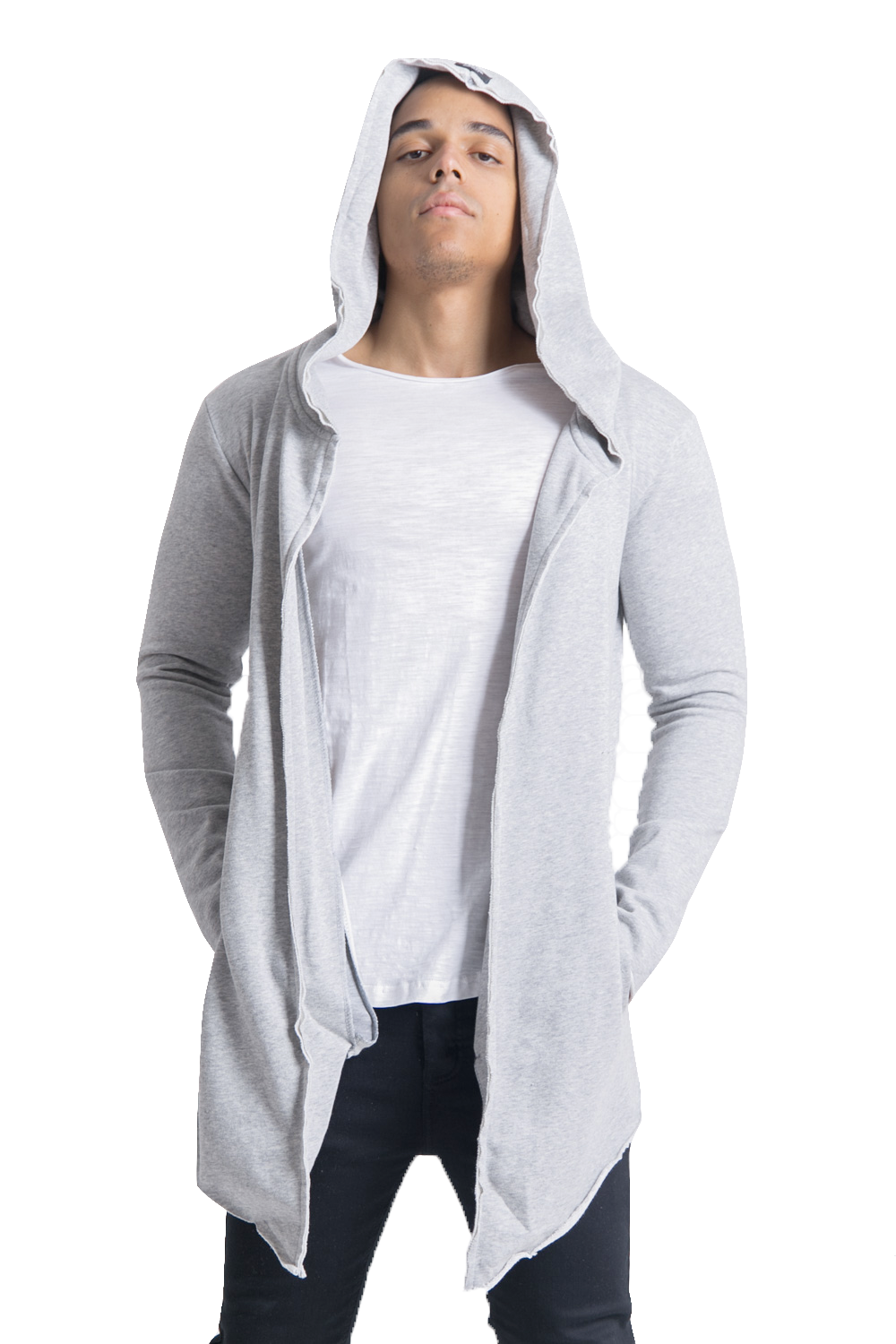 Sixth June - Cape longue capuche gris