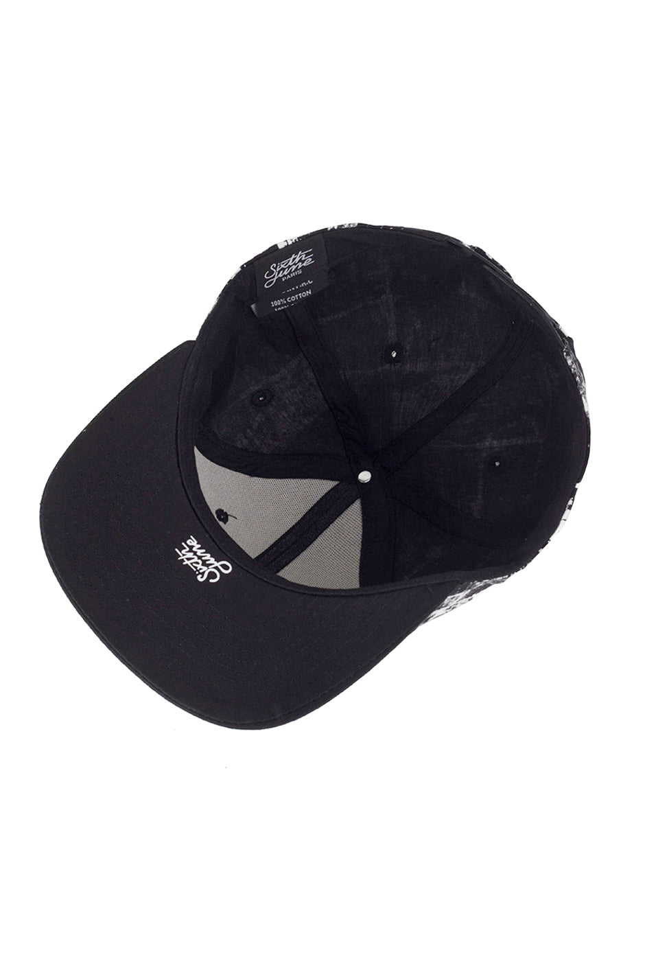 Sixth June - Casquette print noir blanc 1744F