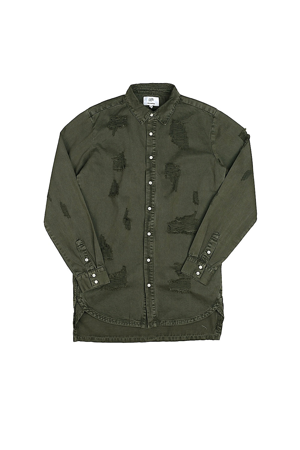 Sixth June - Chemise déchirée jean Sixth June kaki