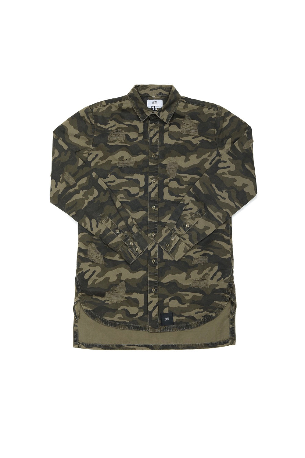 Sixth June - Chemise déchirée jean camouflage