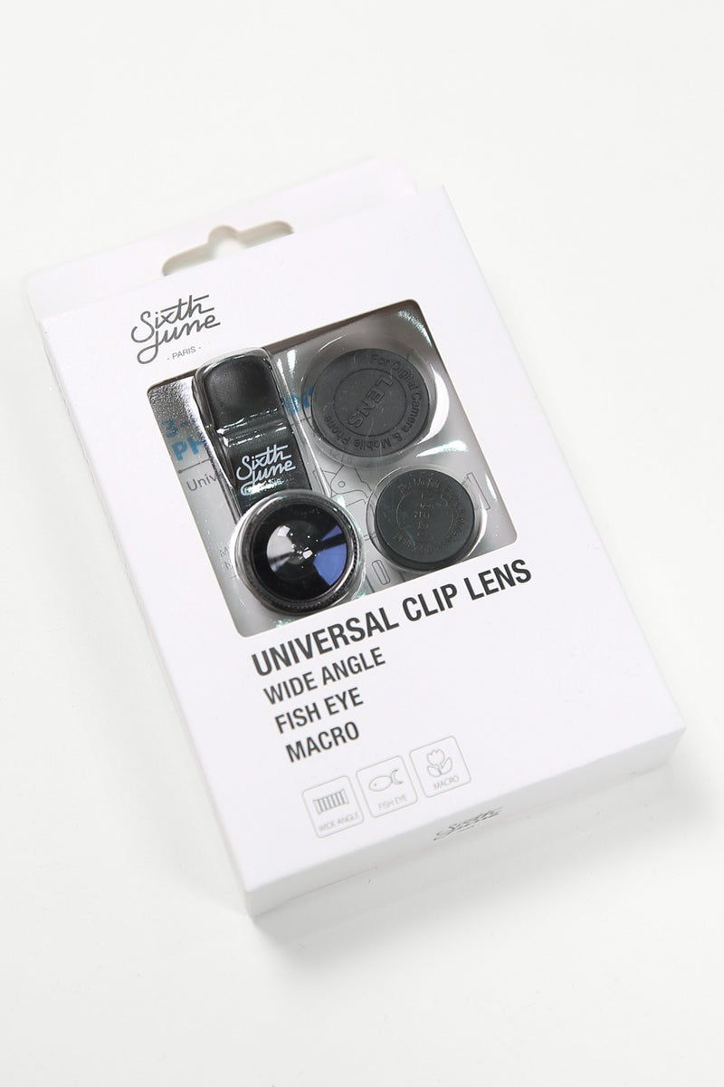 Sixth June - Kit clip lens universel noir 1331A