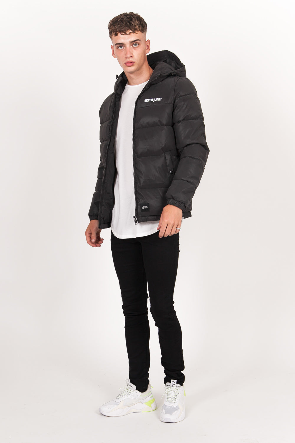 Sixth June - Doudoune réfléchissante logo noir