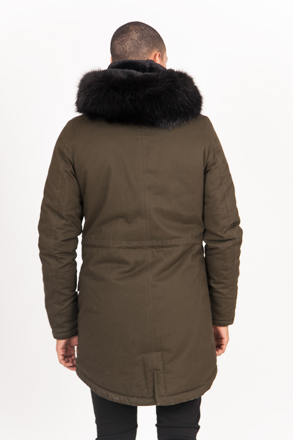 Sixth June - Parka doublure fourrure kaki noir