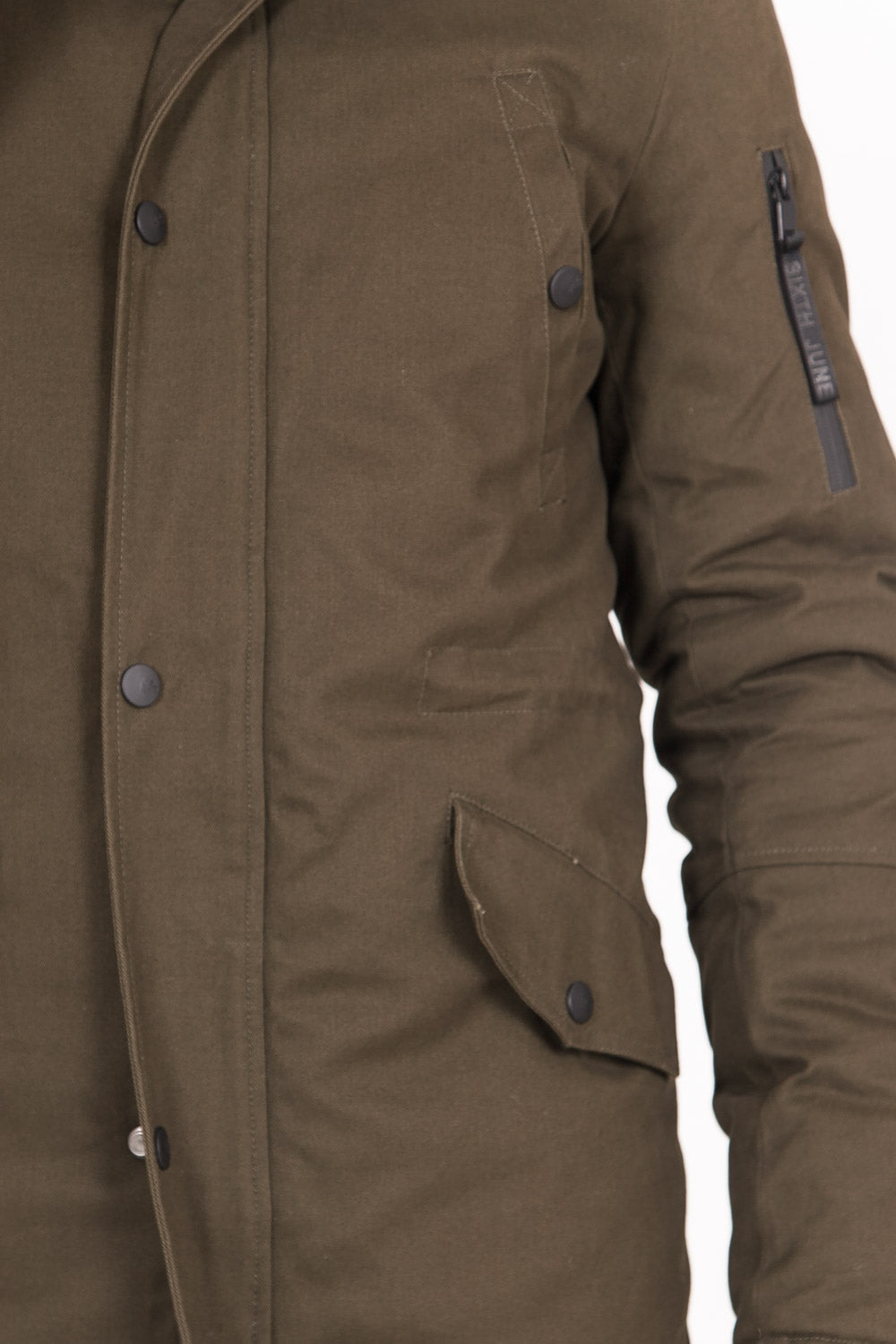 Sixth June - Parka doublure fourrure kaki noir