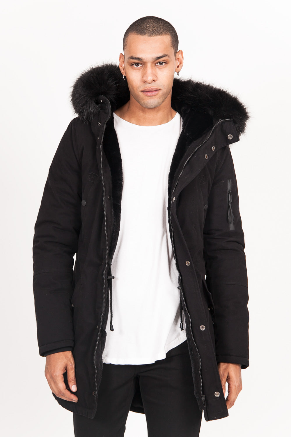 Sixth June - Parka doublure fourrure noir noir