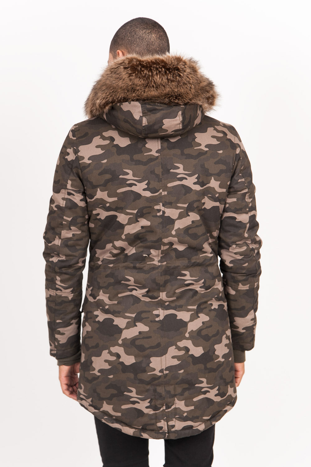 Sixth June - Parka doublure fourrure camouflage beige