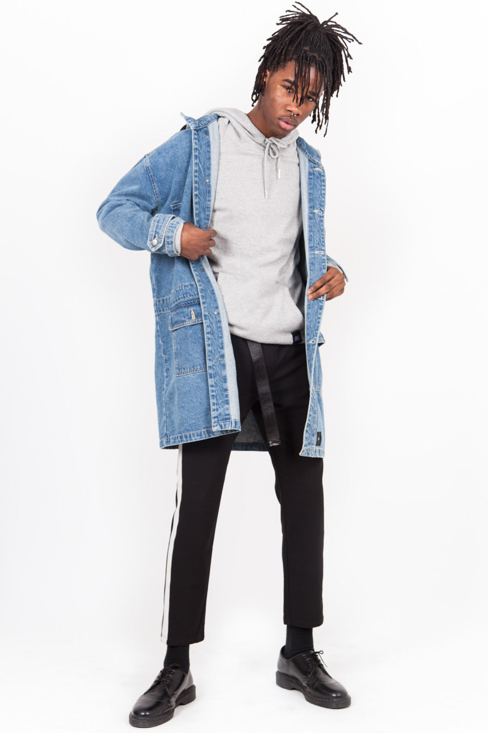 Sixth June - Parka oversize denim bleu