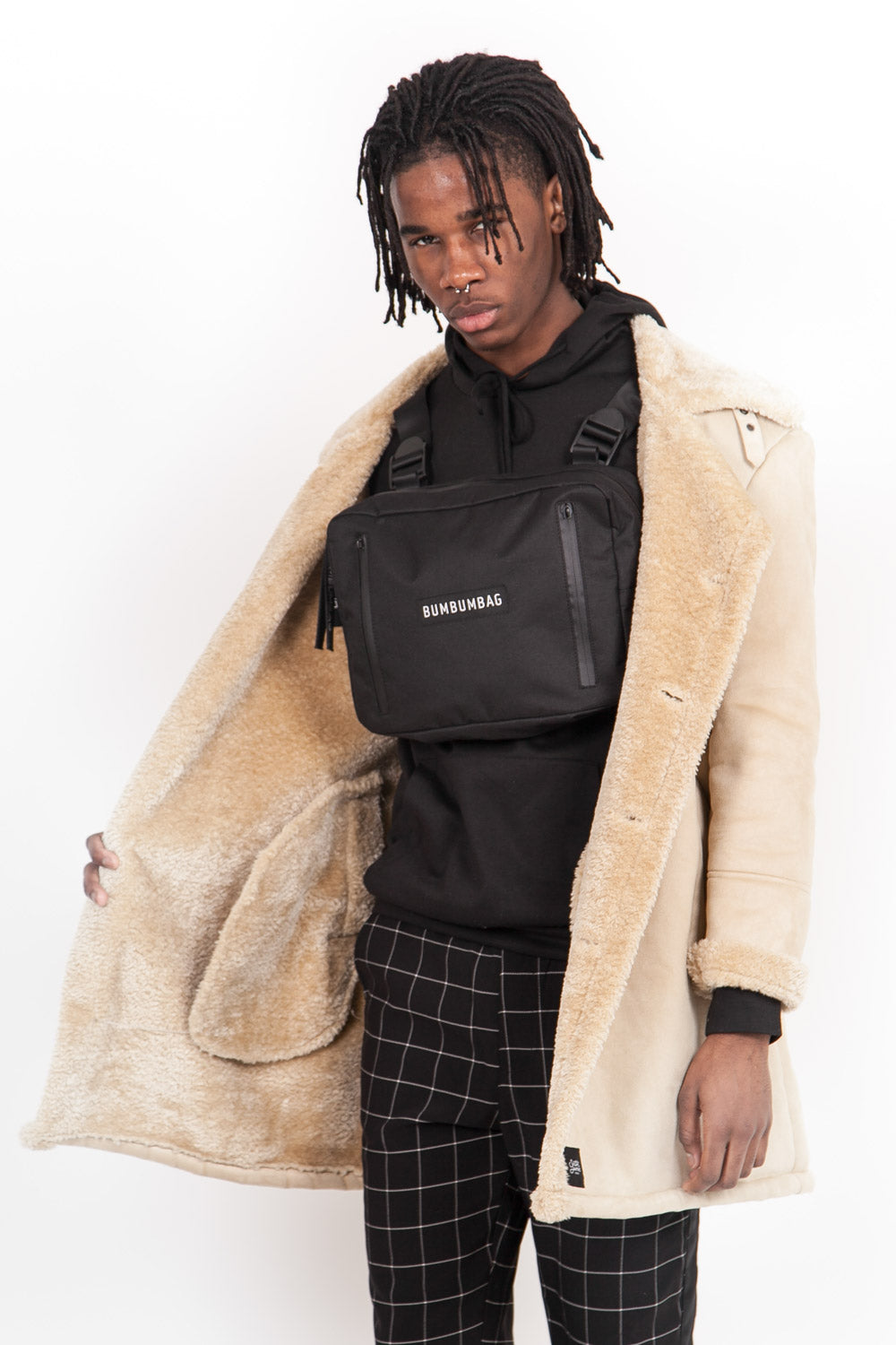 Sixth June - Caban fourrure suede beige