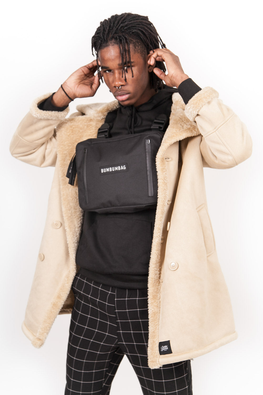 Sixth June - Caban fourrure suede beige