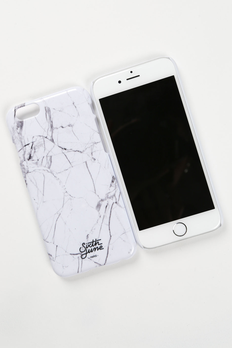 Sixth June - Coque iPhone 6 marbre blanc 1428A