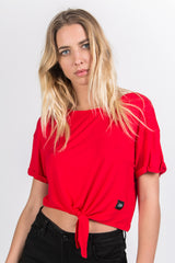 Sixth June - T-shirt crop top noeud rouge