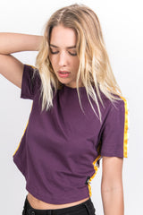 Sixth June - T-shirt bandes bicolores violet