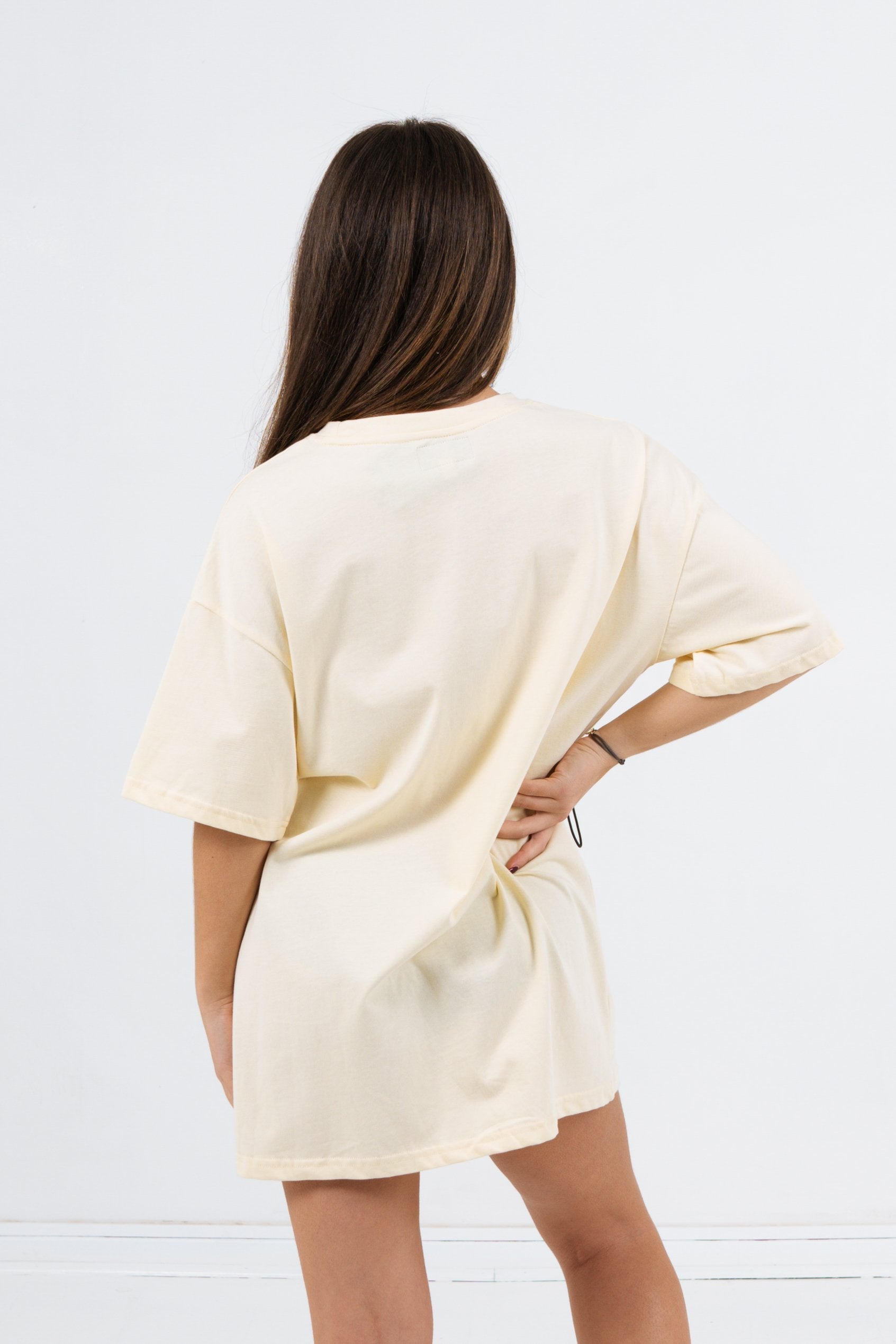 Sixth June - Robe courte élastique imprimé jaune