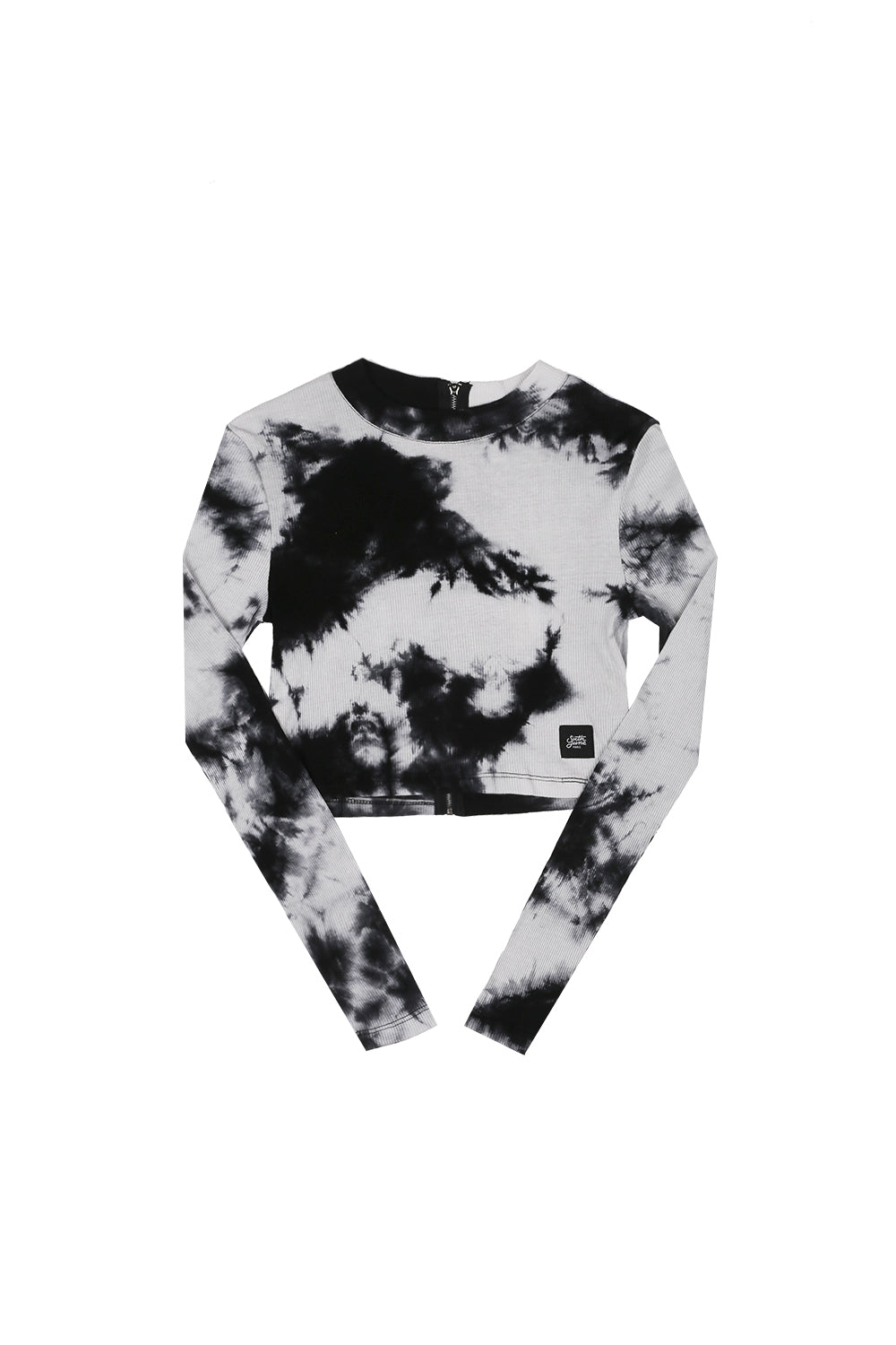 Sixth June - Crop top Femme tie & dye gris noir 2158K